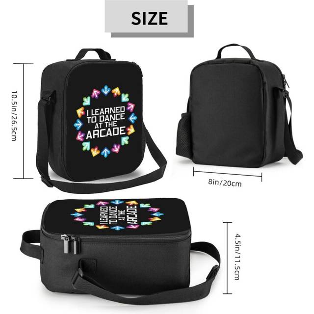 Kids Lunch Bag I Learned To Dance At The Arcade Insulated Tote Box for Girls Boys Back to School