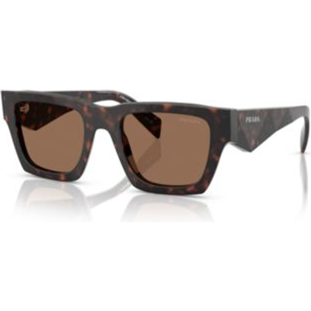 Prada Man PR A06S  17N06B Sunglasses Acetate Turtle Brown Pillow Normal
