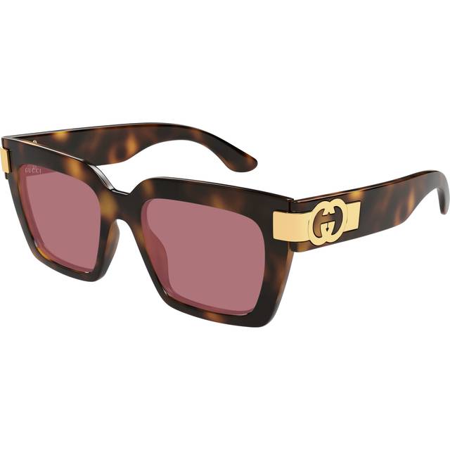 Gucci GG1689S 002, BUTTERFLY Sunglasses, FEMALE - Havana