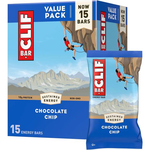 Clif Bar Non-GMO Energy Bars Chocolate Chip 15 Bars