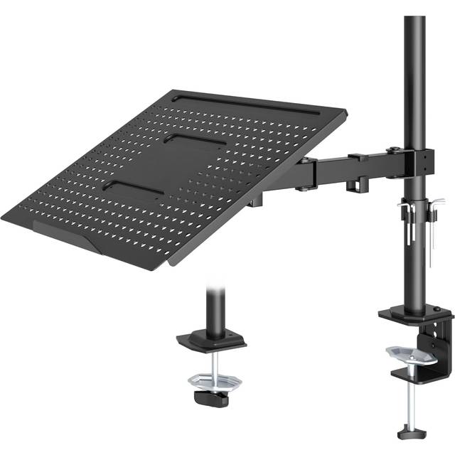 Redbat Laptop Arm for Notebooks up to 17 inch, Height Adjustable for Desk Weight up to 8kg, Laptop Mount with 2 Mounting Options, VESA 75/100 for
