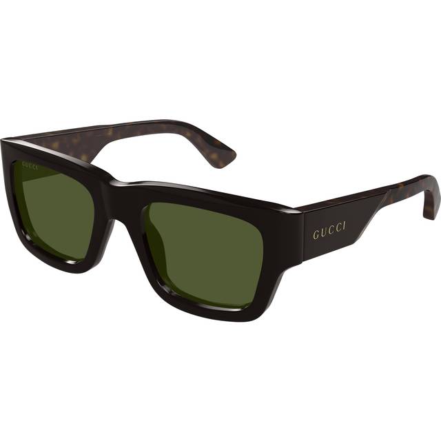 Gucci sunglasses gg1668s 004 dark brown with havana green