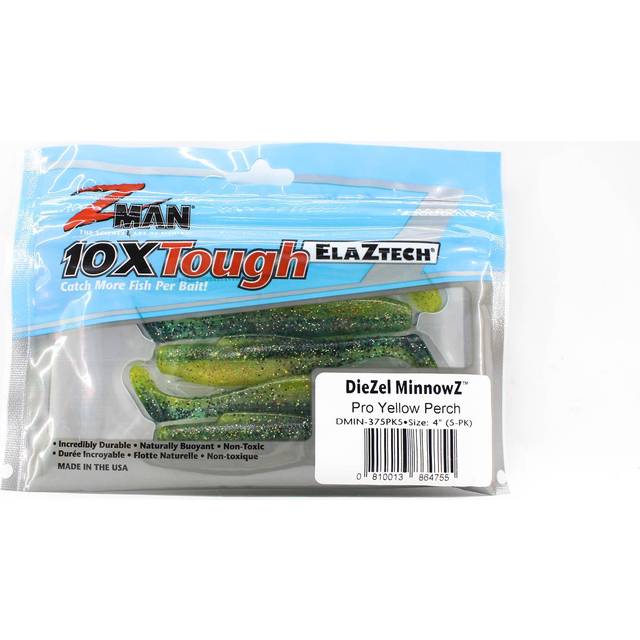 Mjuk bete Z-Man DIEZEL MINNOWZ 4"" Pro Yellow Abborre 5st