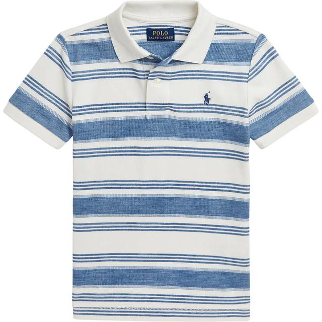 Polo Ralph Lauren Boyskids Boys&#39; Striped Logo-embroidered Cotton Shirt 7 Years - MULTI