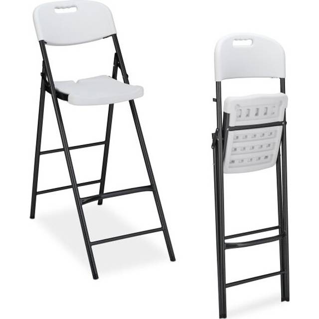 Folding bar stool set of 2