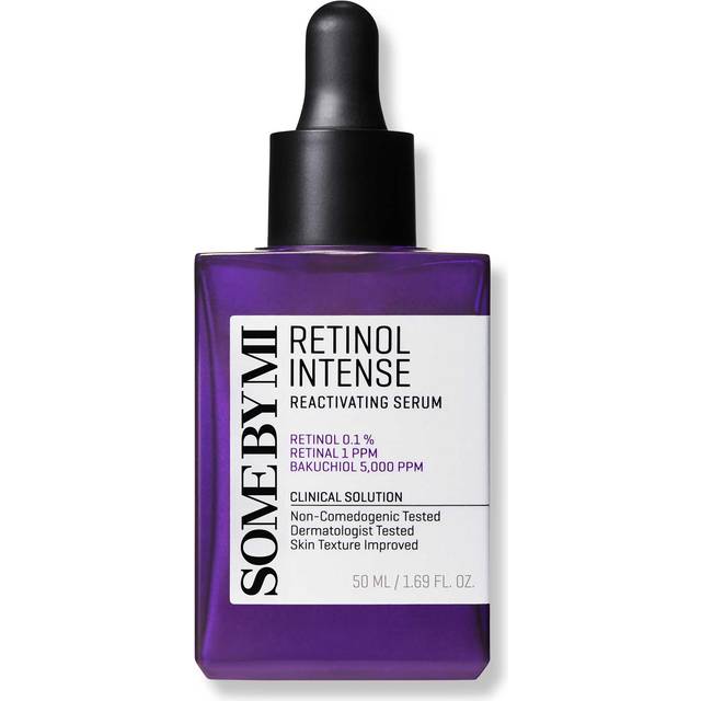 Retinol Intense Reactivating Serum 50ml - Glow Bakuchiol & Niacinamide - Retinal & Retinol for Anti-Aging & Wrinkle Reduction - Vegan-Friendly Glass