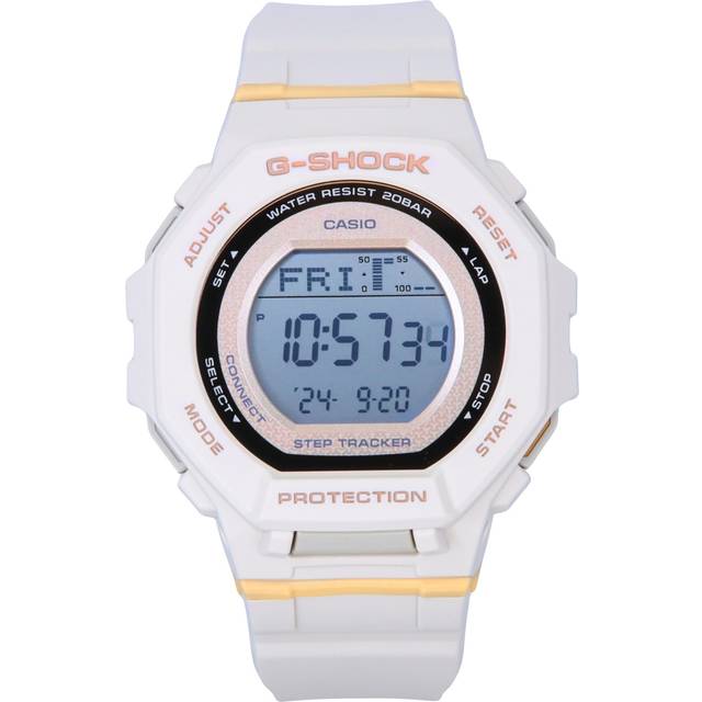 Casio G-Shock G-Squad Digital Smartphone Link Pale Pink Bio-Based Resin Quartz GMD-B300-4 200M Women's Watch