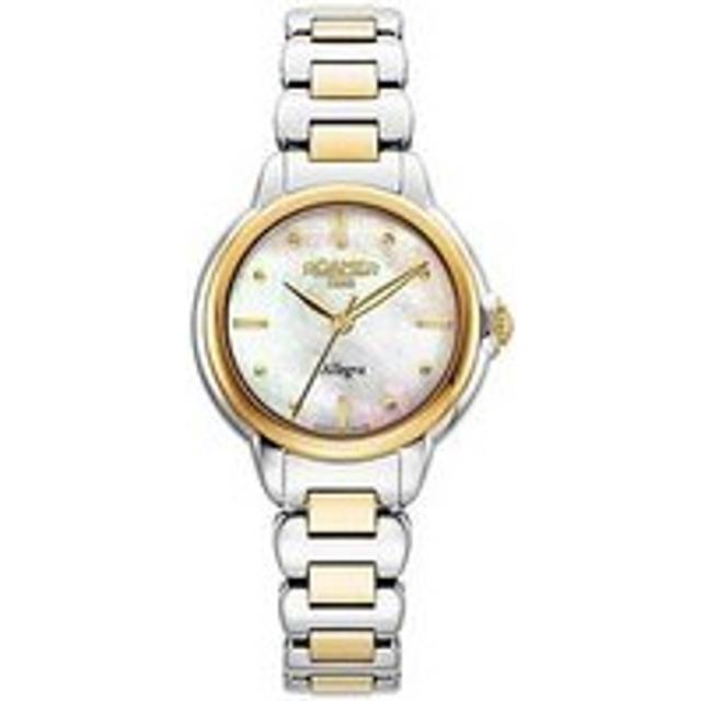 Roamer Swiss Made Allegra Ladies Watch with White MOP Dial in a Gold IP Two Tone Case and Bracelet, White, Women