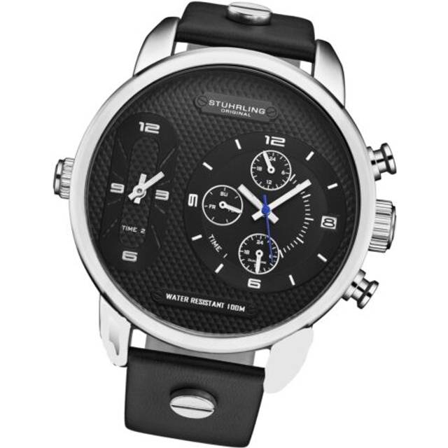 Global GMT Japanese Quartz 52mm Watch - Grey - One Size