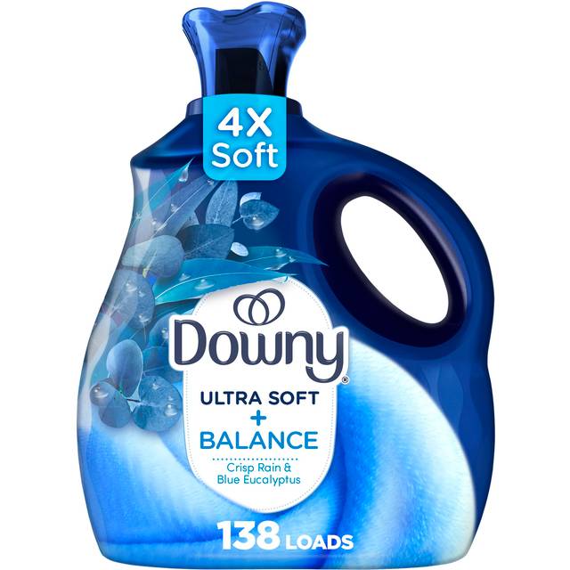 Downy Ultra Soft Fabric Softener Liquid  Balance  Crisp Rain and Blue Eucalyptus  93 fl oz  138 Loads
