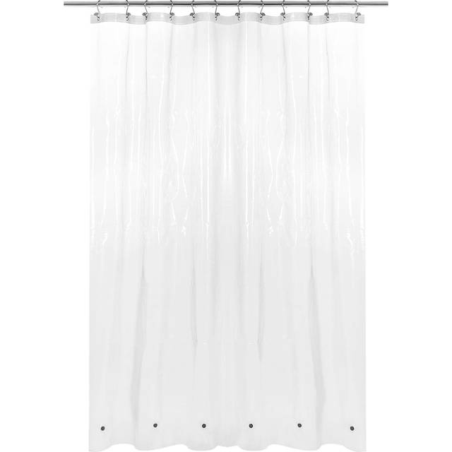 "Barossa Design Long Shower Curtain Liner 78"""""""" Height - 6 Magnets & 8G Heavy Duty PEVA  Waterproof  PVC Free  Metal Grommets  Clear  72x78"
