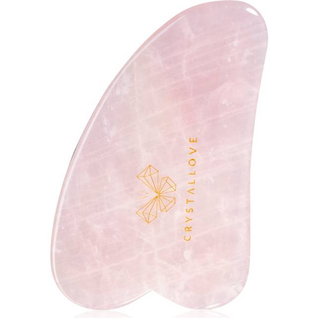 Crystallove Rose Quartz Gua Sha massagehjälpmedel 1 st.