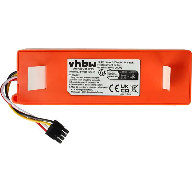 Vhbw - Battery compatible with Xiaowa E35 E352-00, E20 E202-00, E25 E252-00, C10 C102-00 Home Cleaner (5200 mAh, 14.4 v, Li-Ion)