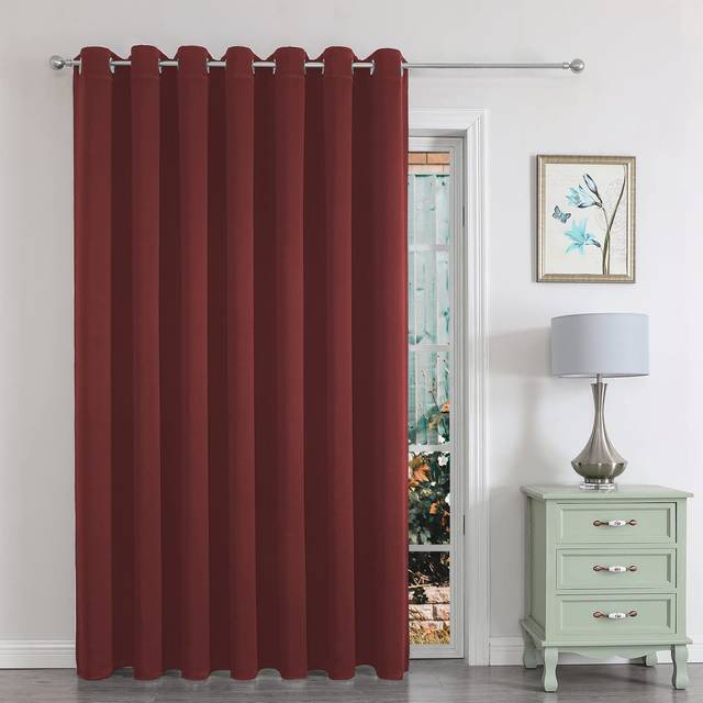 Joydeco Room Divider Curtain  Patio Door Curtain for Sliding Door  Sliding Glass Door Curtain  Extra Wide Curtains Privacy Curtain  Blackout Curtain f