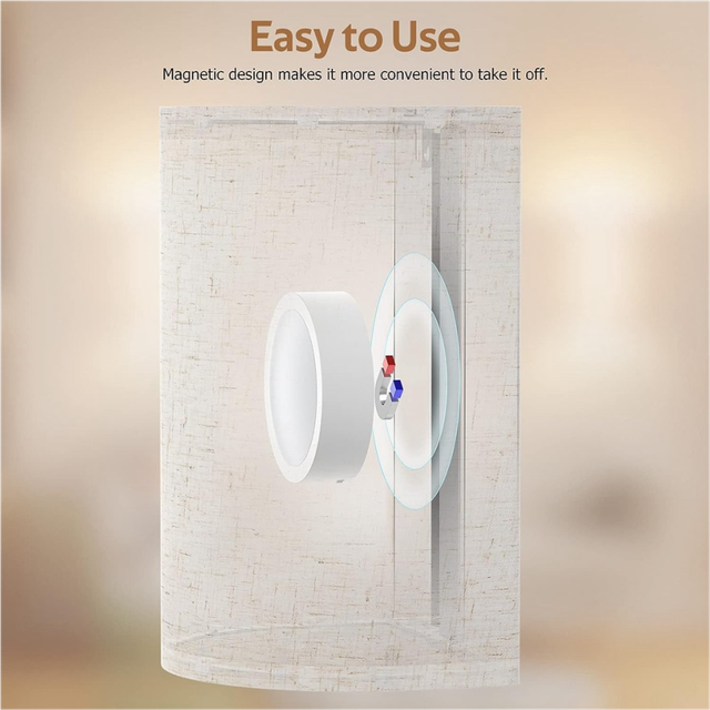 Wall Sconces Rechargeable 3 Colors Changeable Dimmable Wall Lights with Remote Control Wall Lamp for Bedroom Living Room