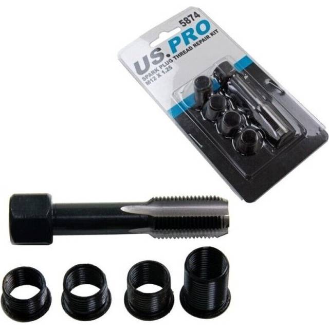 US PRO Tools Spark Plug Thread Repair Kit M12 X 1.25 5874