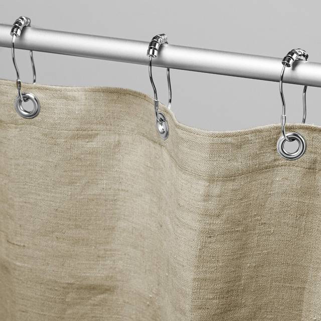 "Bean Products Hemp Stall Shower Curtain (Natural)  [36"""""""" x 74""""""""] | All Natural Materials - Made in USA | Works with Tub  Bath and Stall Showers"