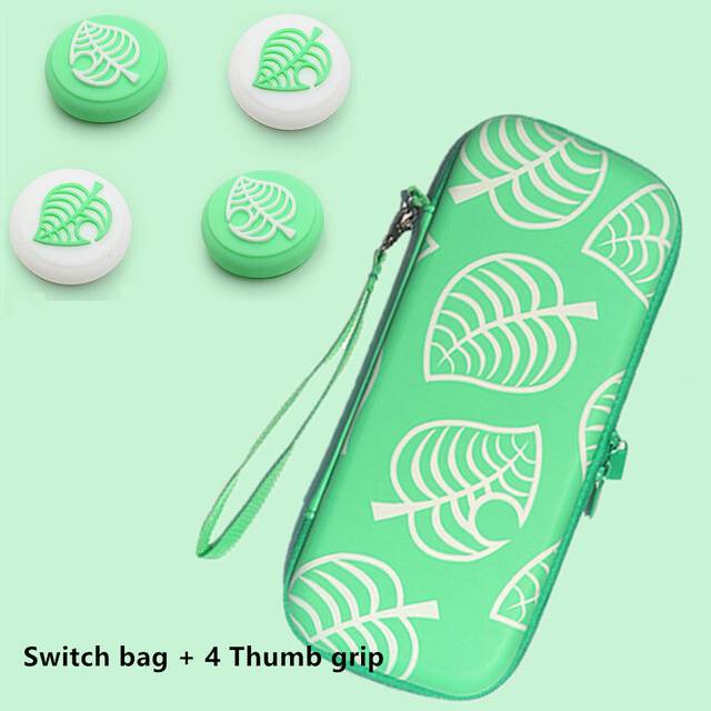 (NS and OLED Bundle) Animal Crossing Storage Bag For Nintendo Switch Oled Lite Hard Case NS Console Carrying Portable Travel Bag Game Accessories