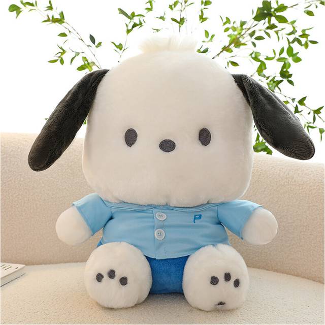 (Blue, 60cm/23.62in) Charming Plush Pochacco Dog Adorable Cartoon Stuffed Toy For Birthdays And Festive Gifts