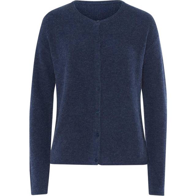 Selected Femme Lulu Lang Strikket Cardigan - Navy