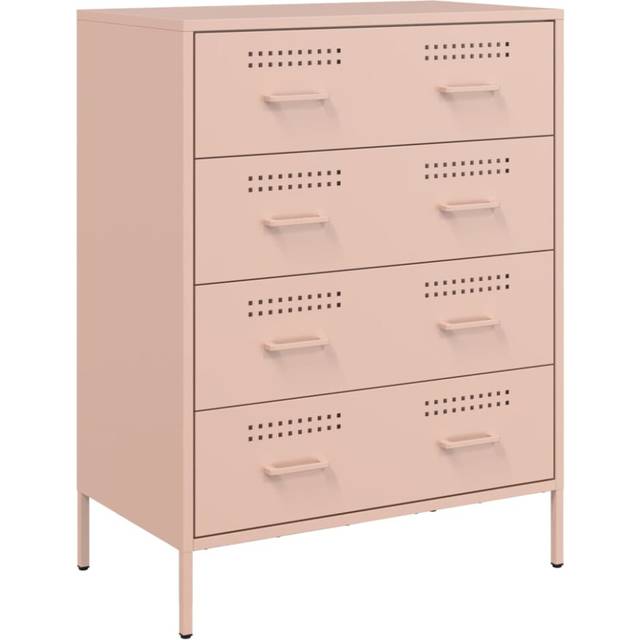 Sideboard Pink 68x39x89 cm Steel Vidaxl