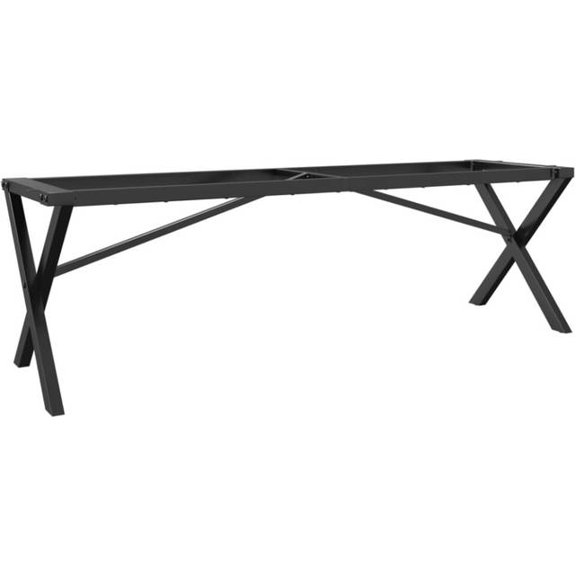 Bordsben för soffbord X-ram 140x30x43 cm stål