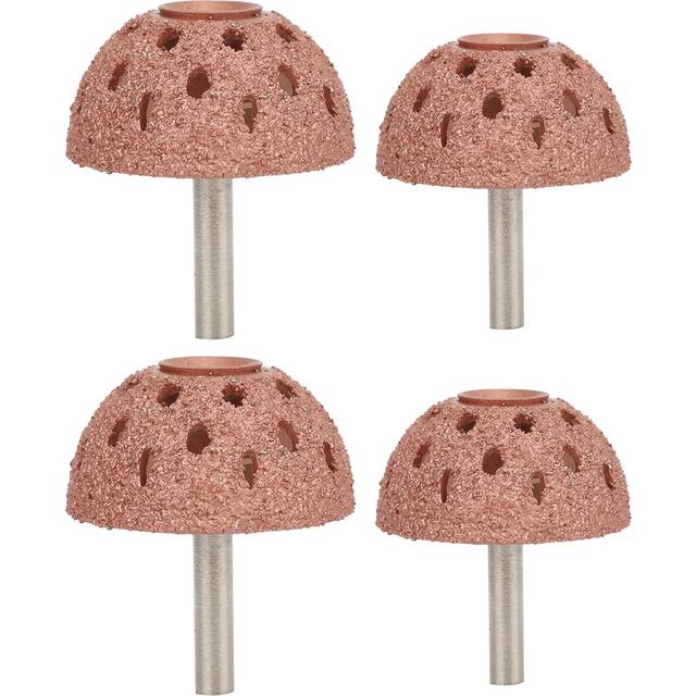 ViaGasaFamido 2PCs Tungsten Steel Buffing Wheels of Different Sizes  Tungsten Steel Bowl Type Tire Repair Grinding Head Rotary Tools with 6mm Shank