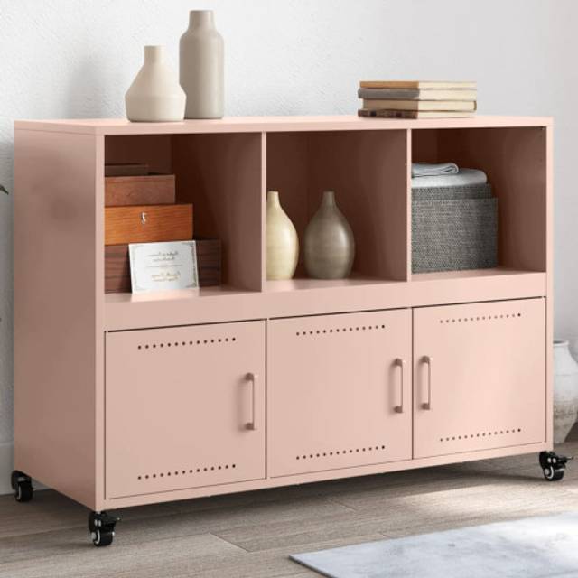 Sideboard Pink 100.5x39x72 cm Steel Vidaxl