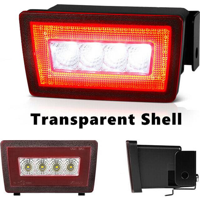 (Transparent Shell) F1 Style LED Dark Smoked Brake Tail Light Lamp For 2011-2021 Subaru Impreza