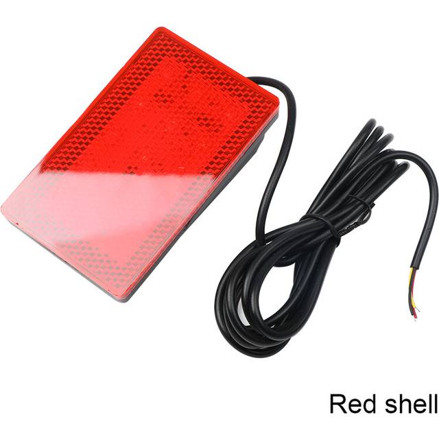 (Red) F1 Style 15 LED Rear 3rd Third Strobe Flashing Tail Brake Stop Light Universal