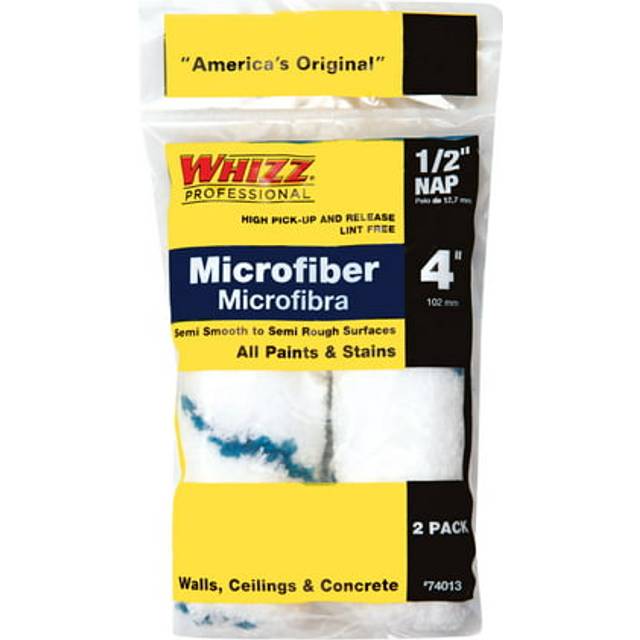WHIZZ Series 74013 4 Xtrasorb Microfiber Blue Stripe 12 Nap Mini Roller 2Pk