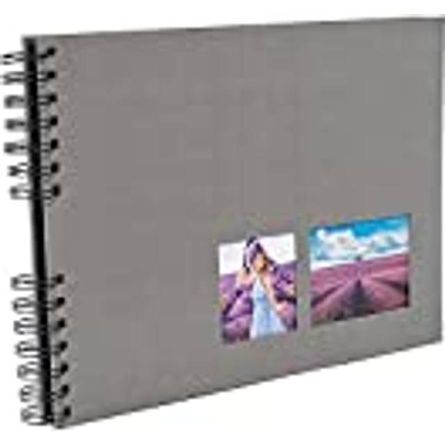 Exacompta Milano Photo Album Spiral Hardback Paper 22 x 32 x 3 cm Grey
