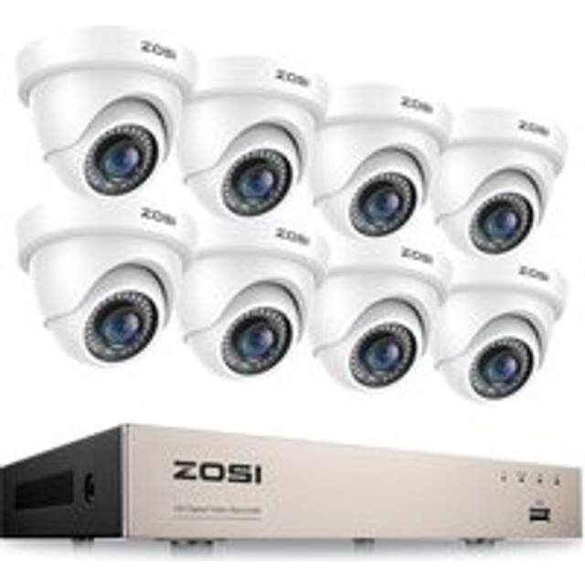 (ZOSI 8 Channel 3000TVL CCTV Camera System with AI Human Vehicle Detection Night Vision Remote Access No Hard drive) ZOSI 1080P HD 8CH DVR CCTV Securi