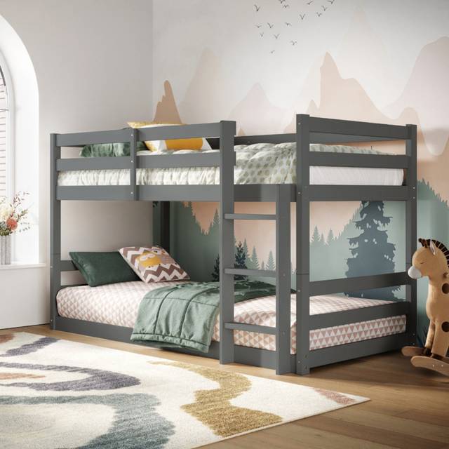 Flair Furniture Flair Shasha Low Bunk Bed Grey, Grey