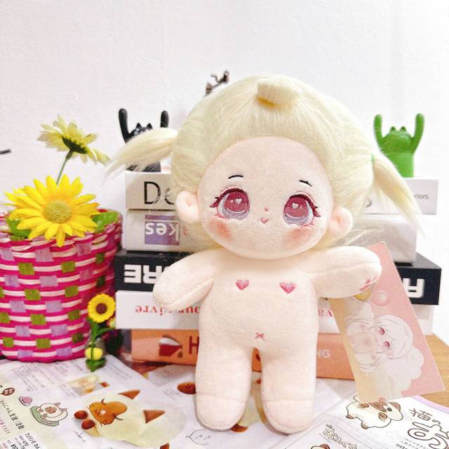 (Style W) Cotton Doll Plush Toy Cute Cartoon Girl Birthday Holiday Gift Can Change Clothes