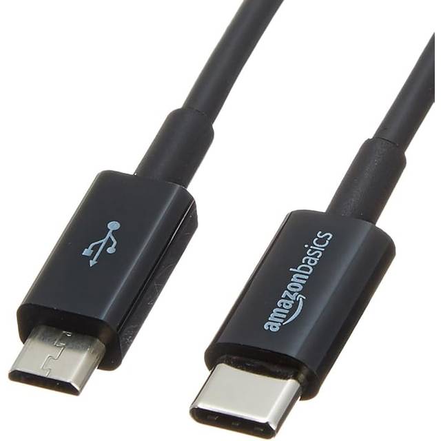 USB-C to Micro USB 2.0 Cable - 0.9 m, Black