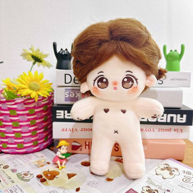 (Style Q) Cotton Doll Plush Toy Cute Cartoon Girl Birthday Holiday Gift Can Change Clothes