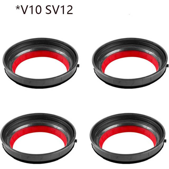 (4PCS V10) Dust Bin Top Fixed Sealing Ring And Base Lid for Dyson V6 V7 V8 V10 V11