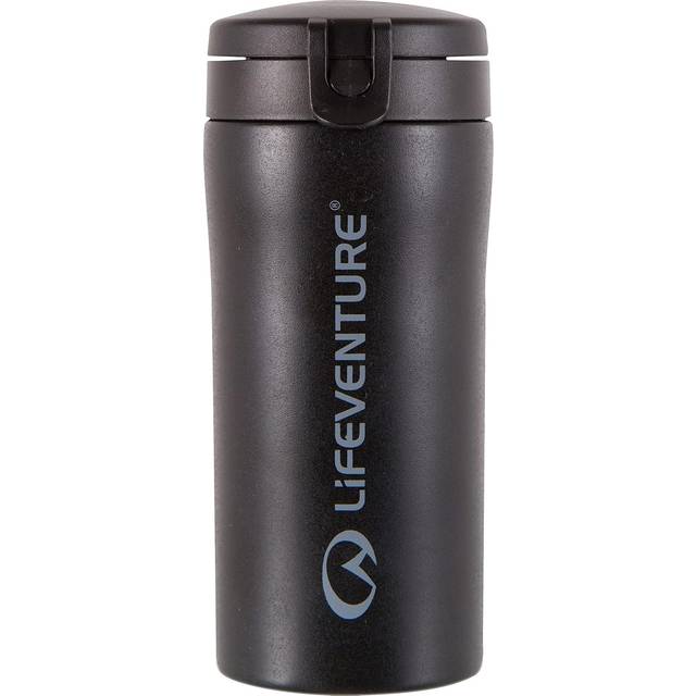 LifeVenture termos med flip-top Matt Black