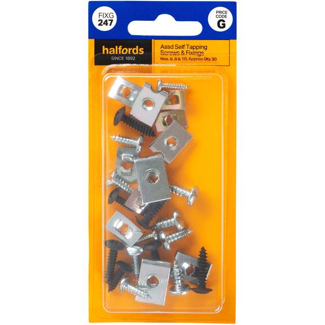 Halfords Assorted Self Tapping Screws & Fixings (Fixg247)