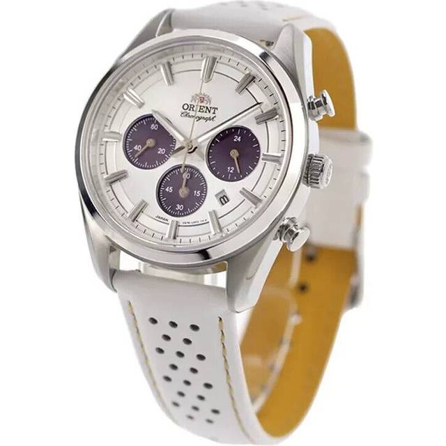 [Orient Watch] Contemporary SOLAR solar powered chronograph limited to 200 pieces with domestic manufacturer warranty RN-TX0308S Men's White