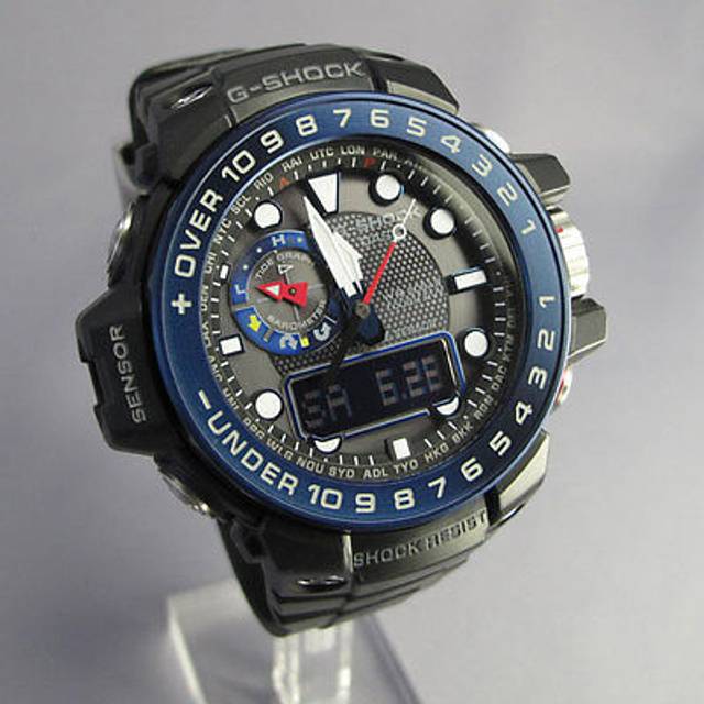 CASIO G-Shock Gulfmaster 'Black' GWN-1000B-1B - Free