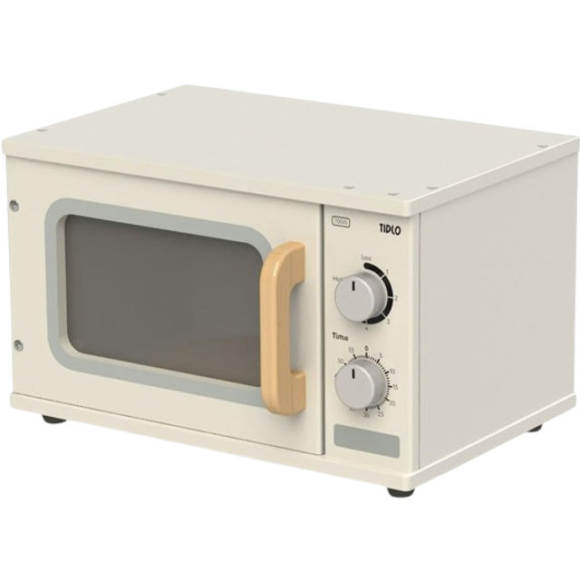 Tidlo Wooden Educational Microwave, White