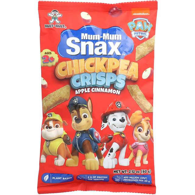 Mum-Mum Toddler Paw Patrol Snax Chickpea Crisps Apple Cinnamon 2.12 oz