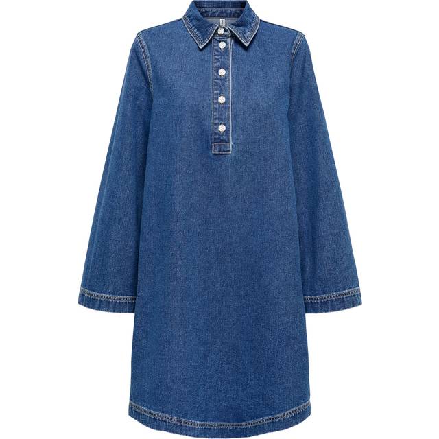 Only Freya Short Dress - Blue/Medium Blue Denim