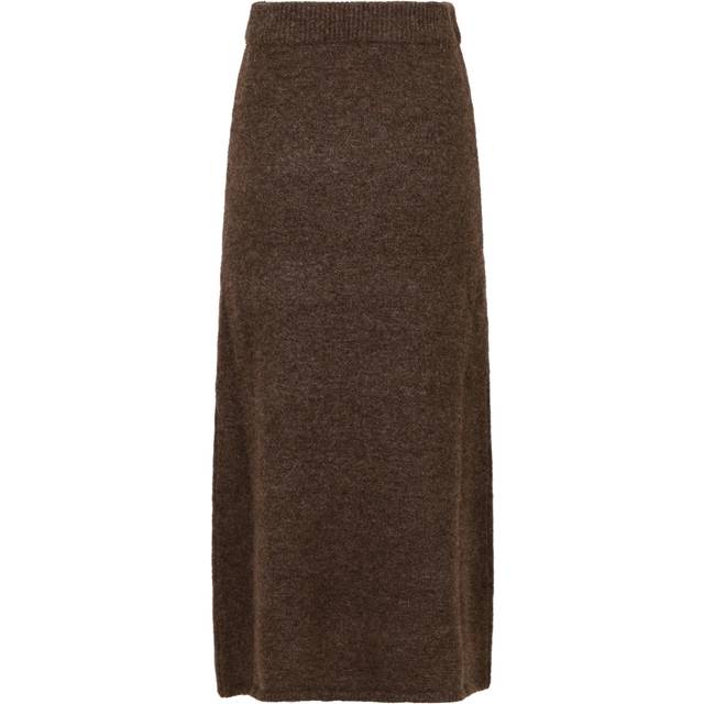 Neo Noir Ashanti Knit Skirt - Brown Melange