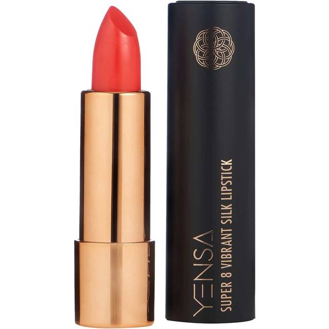 YENSA Super 8 Vibrant Silk Lipstick with Semi-Glossy Finish  High Pigmentation  Long-Lasting Color (Fire)