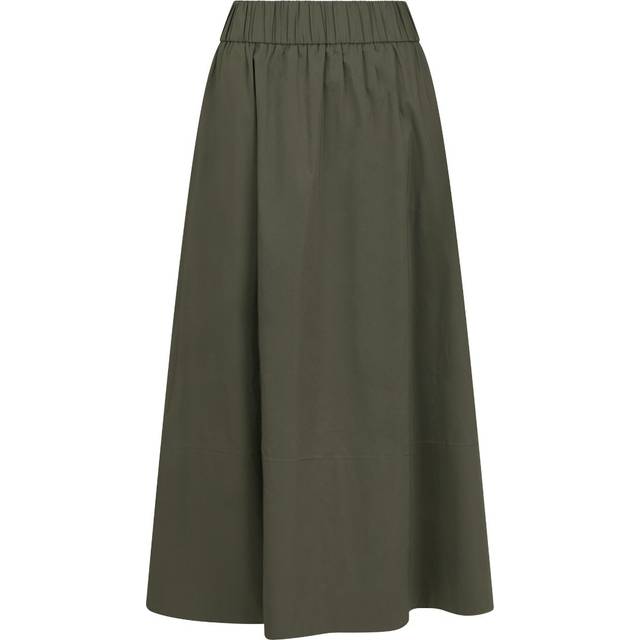 Neo Noir - Nederdel - Yara Poplin Skirt - Army