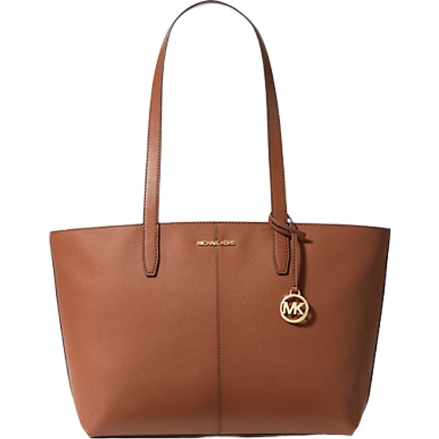 Michael Kors Women's Large Top Zip Tote Bag with Gold Hardware Women - Brown - Size: ONE size