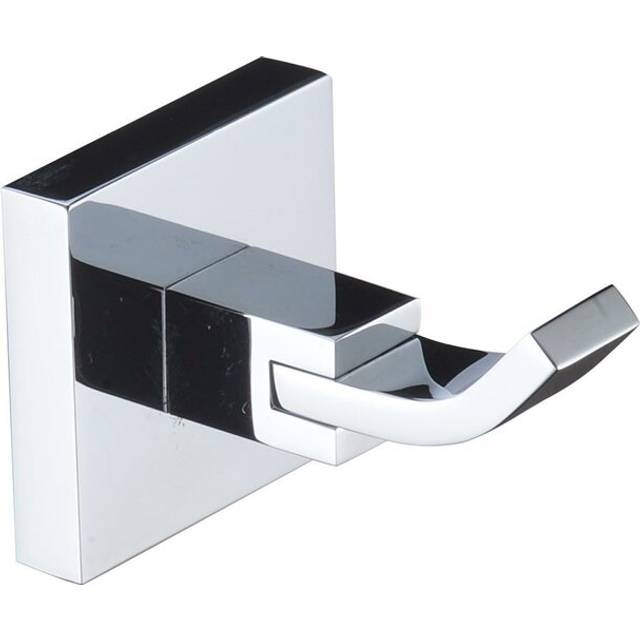 Bristan Square Wall Mounted Robe Hook | Chrome | Metal | 48mm x 48mm x 65mm